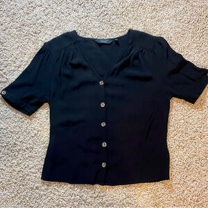 & Other Stories Elegant Black Button-Up Women's Top